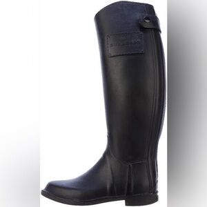 AUTHENTIC Burberry Black Equestrian Rain Boots
